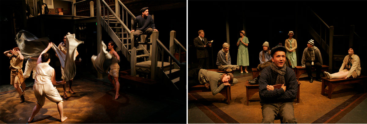 Two images of a play.