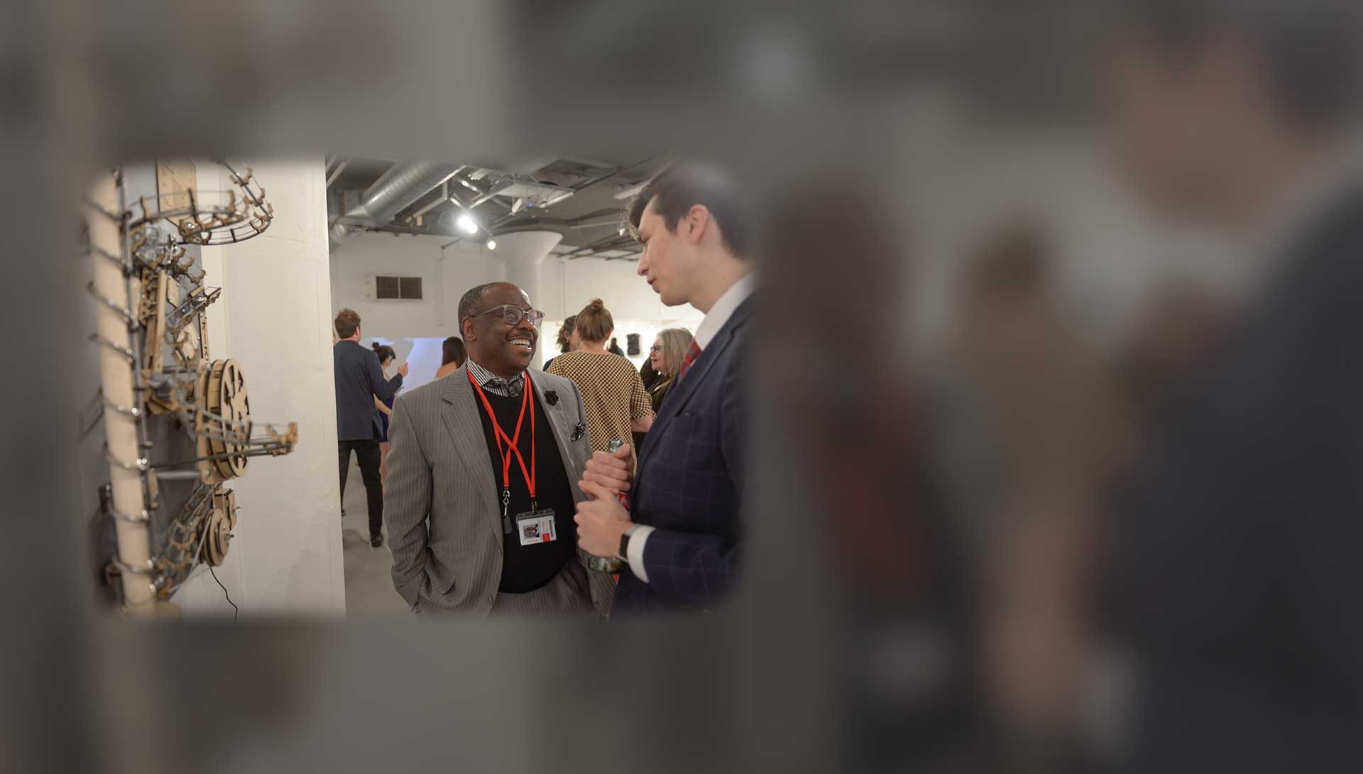 Raymond Tymas-Jones with Foundations student