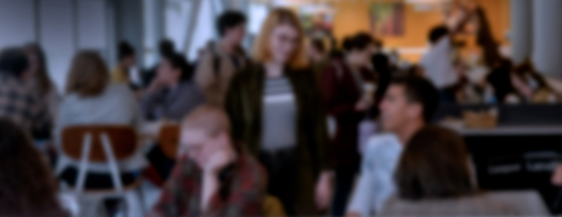 Cornish Students in Cafe