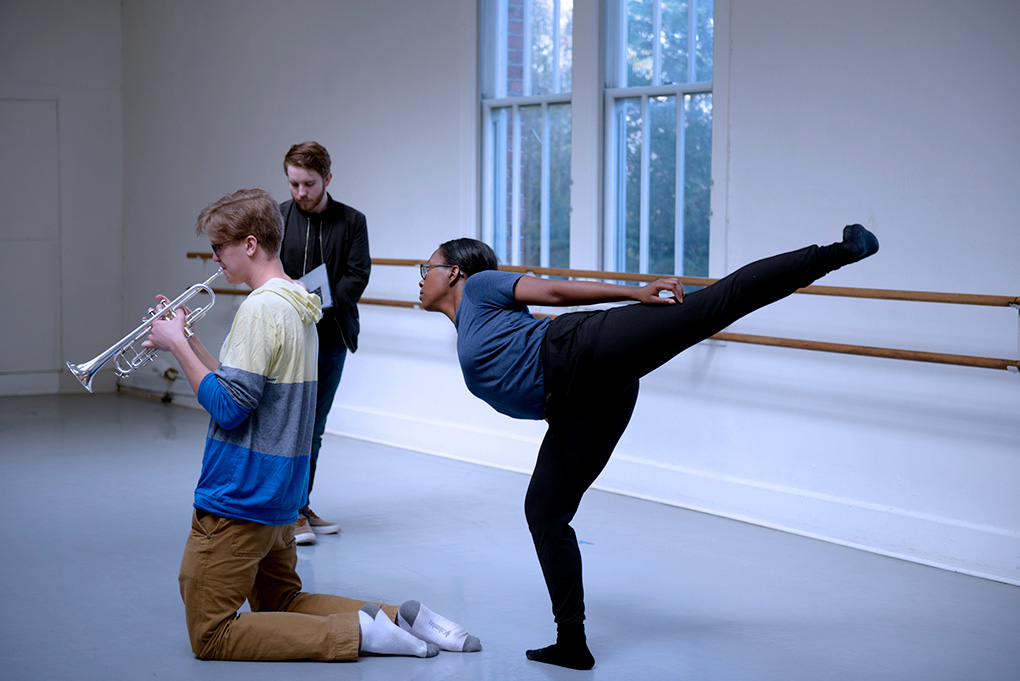 Dance Music Student Collaboration with trumpet player and dancer