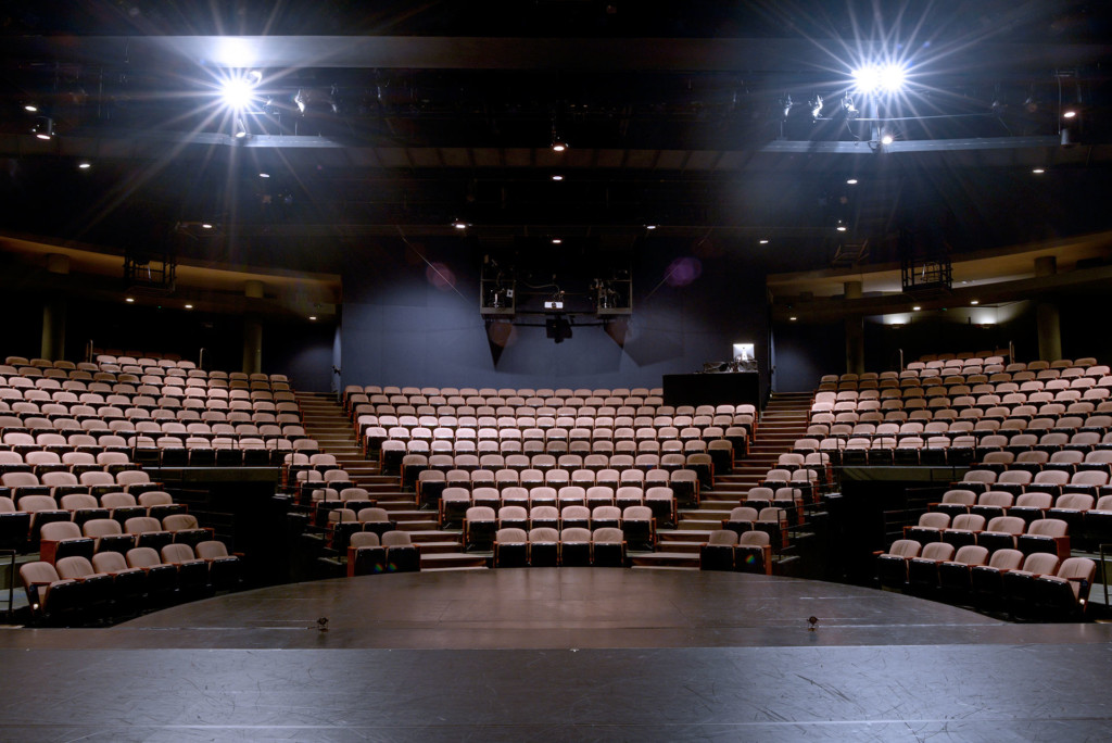 Cornish Playhouse theater interior showing seating sections