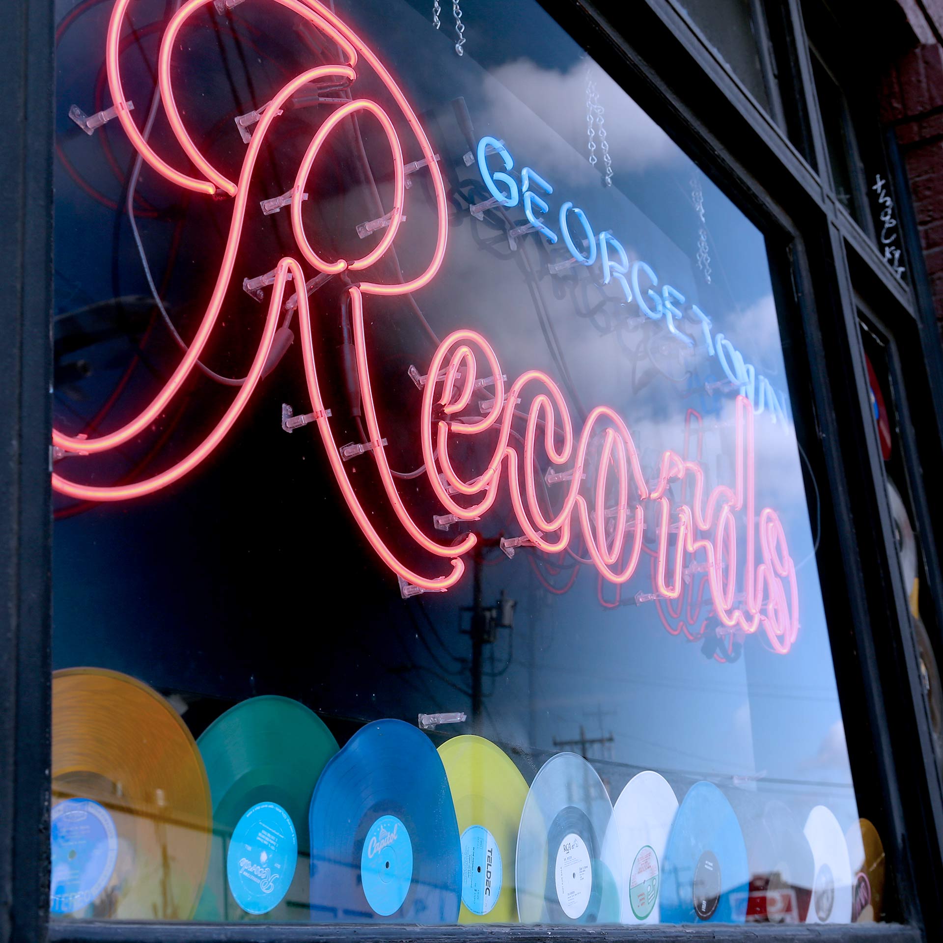 Georgetown Records window display