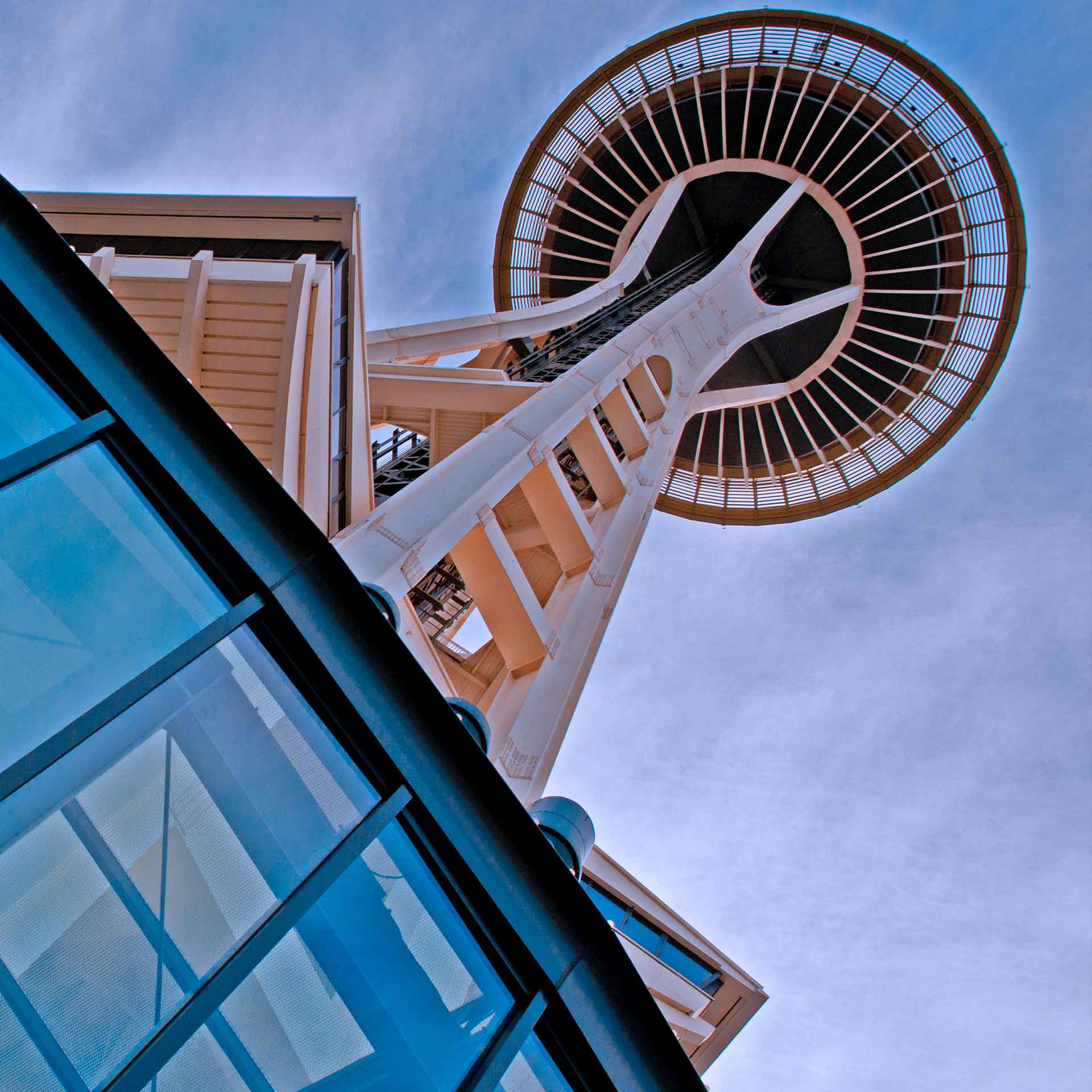 Space Needle from below