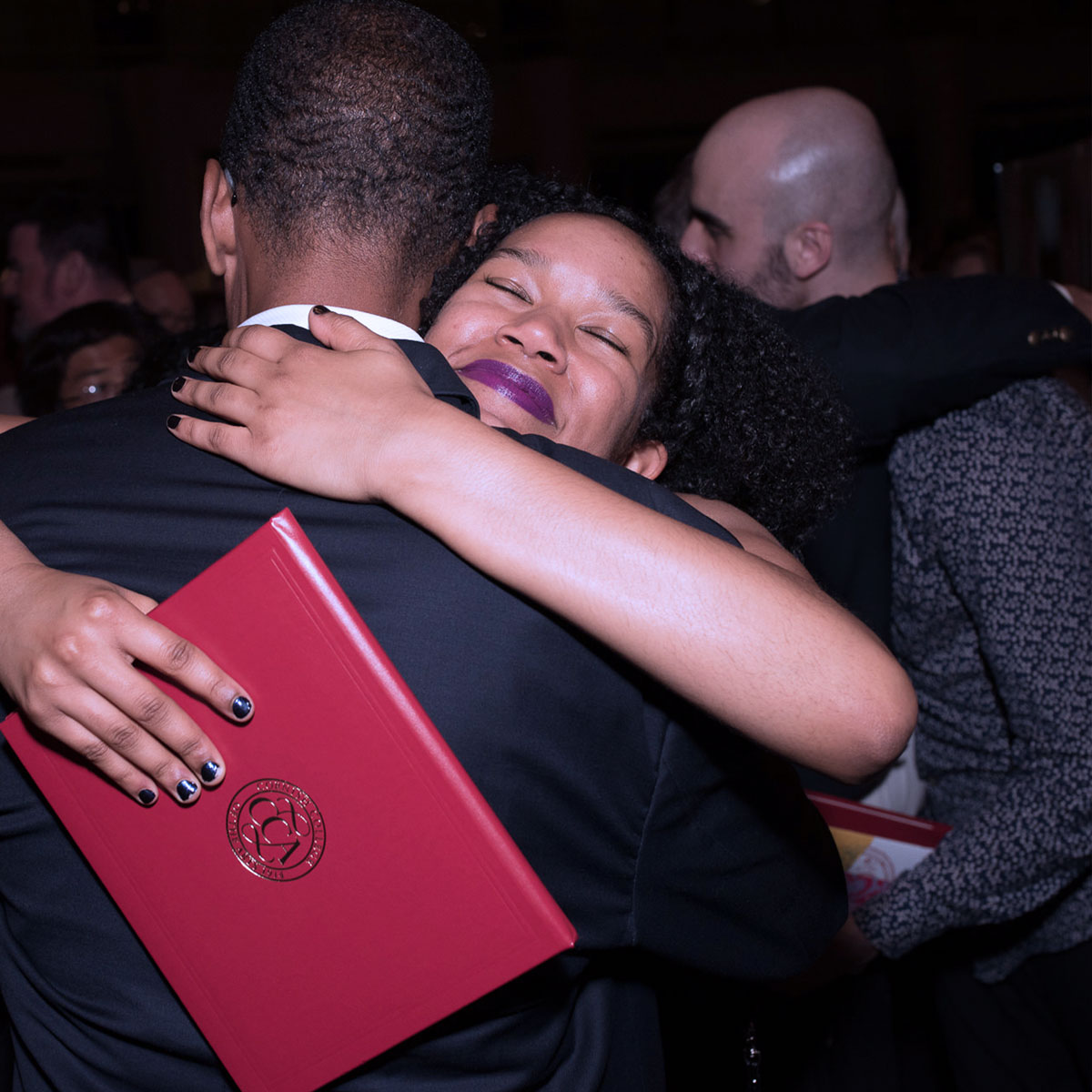 commencement hug