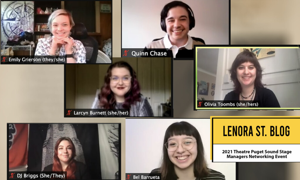 Screenshot images of people on a video call.