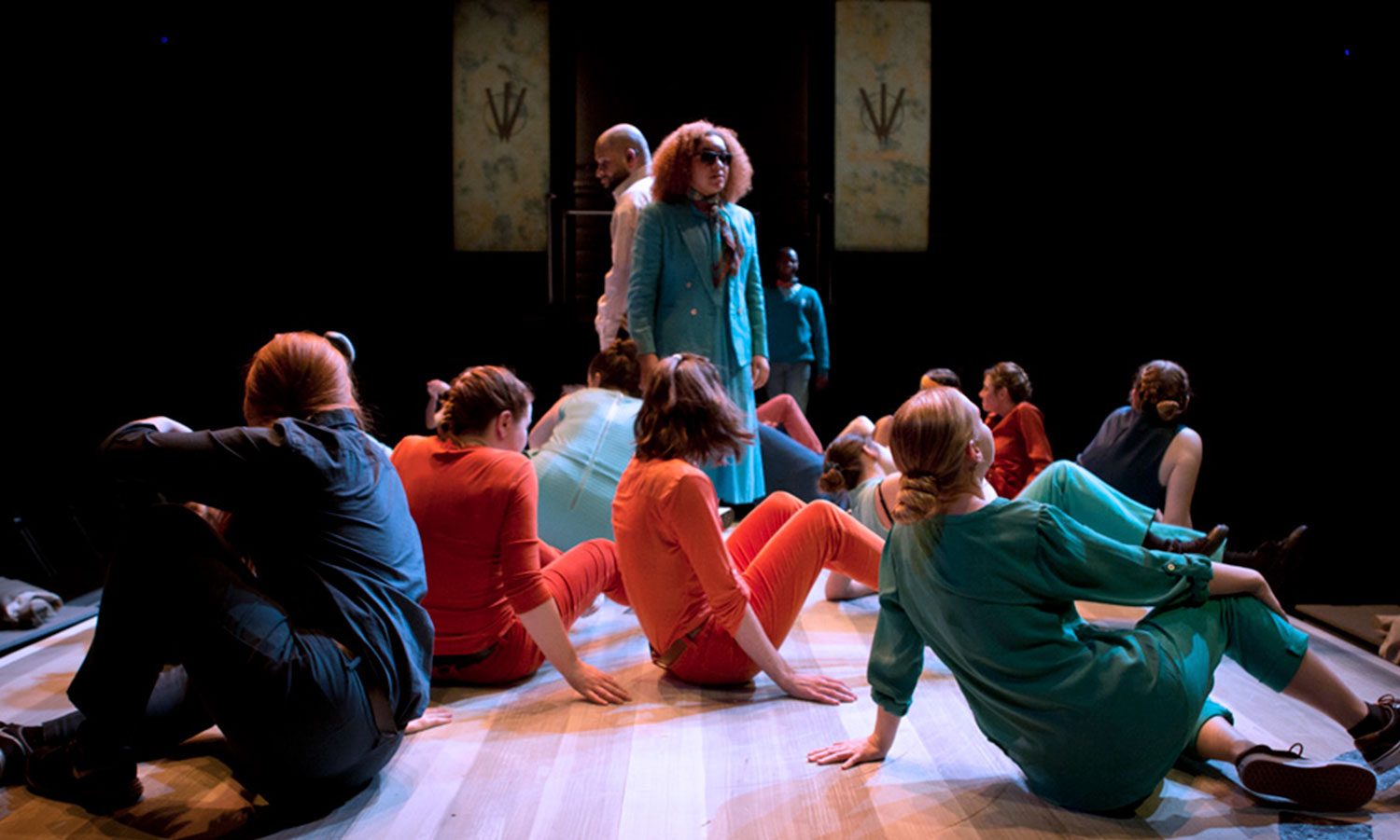 Actors in a theater production